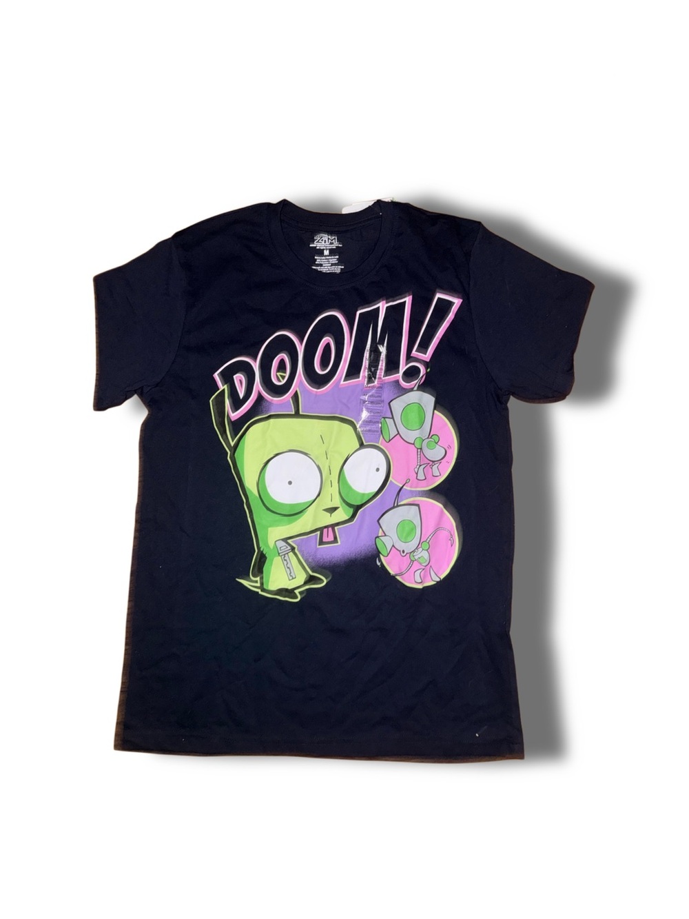 'DOOM!' Graphic Tee - Black & Green